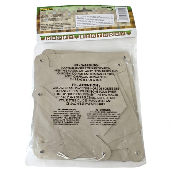 Minecraft Birthday Banner - Picture 2 of 2